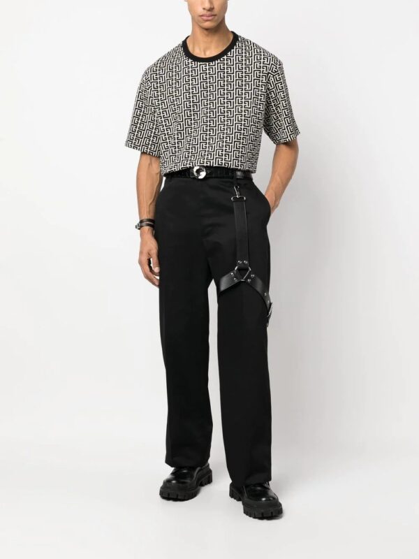 Balmain  all-over monogram-print T-shirt - Image 2