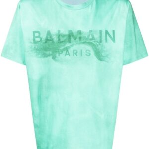 Balmain  logo-print detail T-shirt