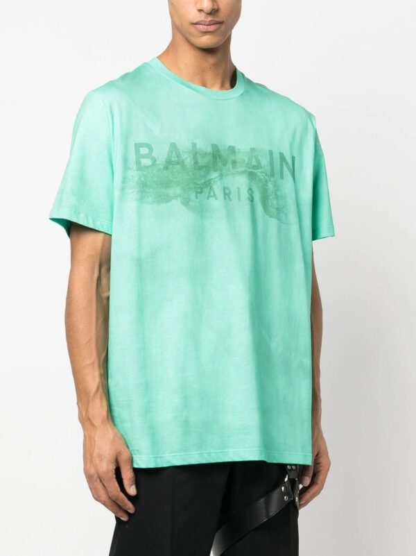 Balmain  logo-print detail T-shirt - Image 2