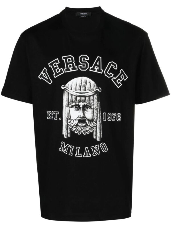Versace  logo-print detail T-shirt