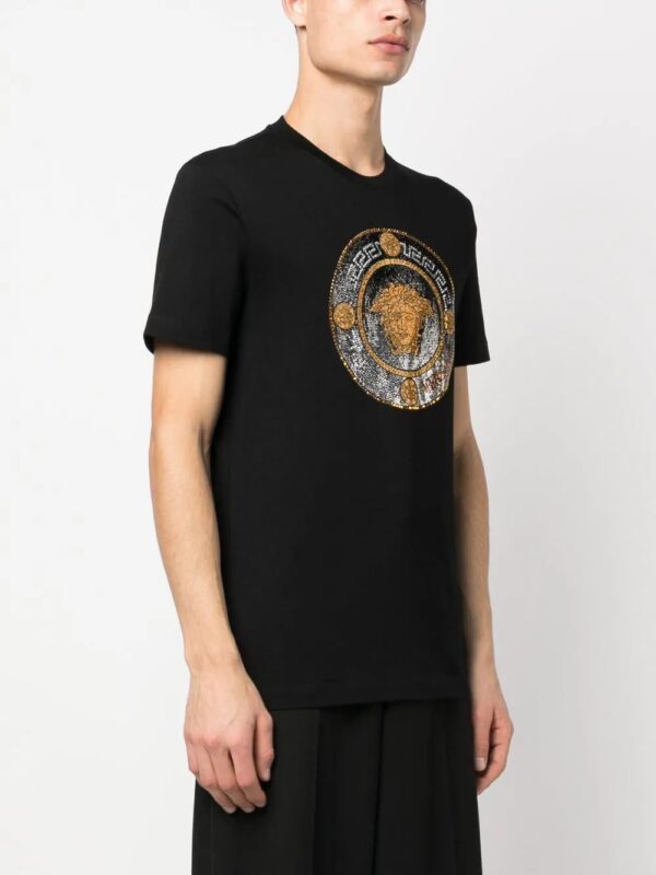 Versace  round-neck cotton T-shirt - Image 3