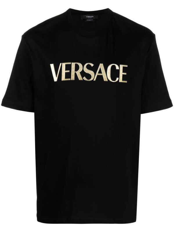 Versace  logo-print cotton T-shirt