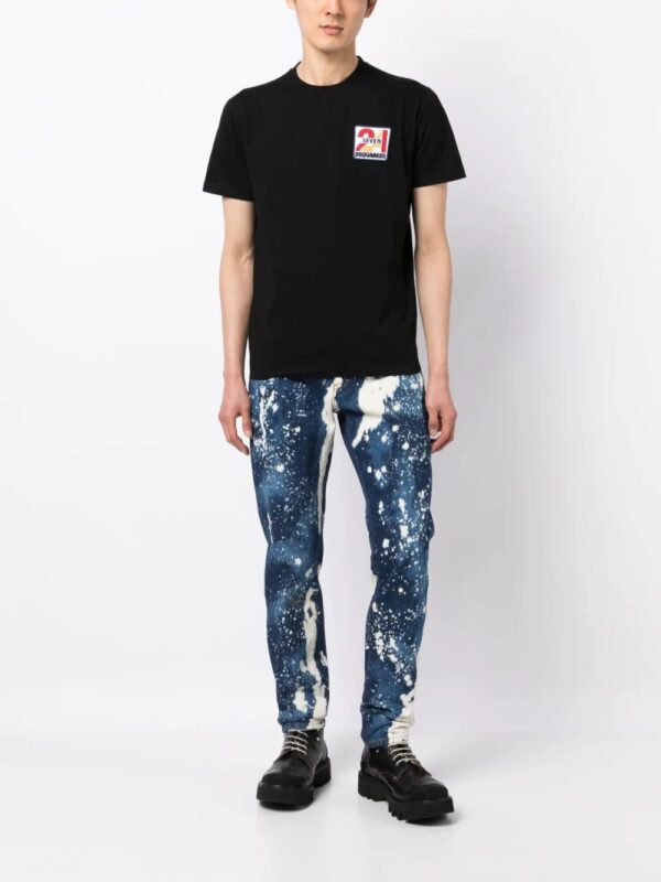 Dsquared2  logo-patch cotton T-shirt - Image 2