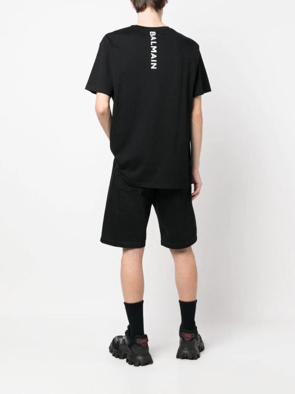 Balmain  logo-patch crew-neck T-shirt - Image 2