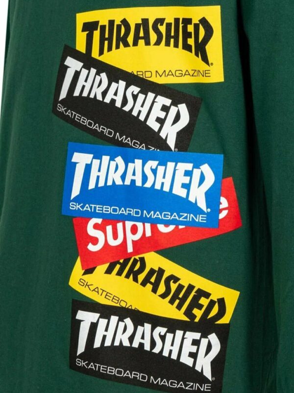 Supreme  x Thrasher multi logo long-sleeve T-shirt - Image 2