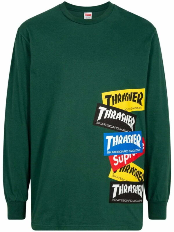 Supreme  x Thrasher multi logo long-sleeve T-shirt