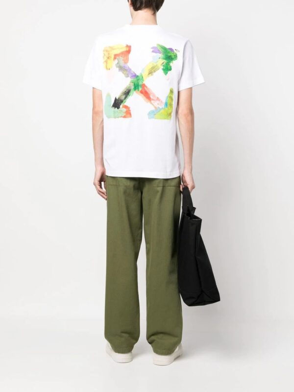 Off-White  Brush Arrow logo-print T-shirt - Image 2