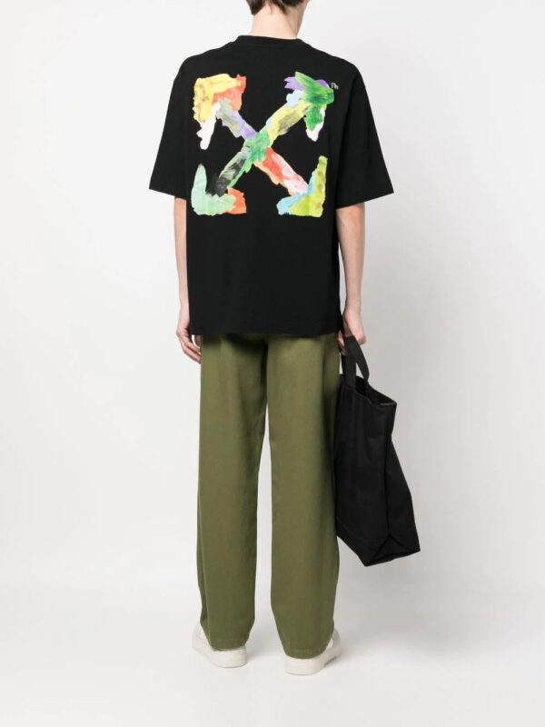 Off-White  Brush Arrow logo-print T-shirt - Image 2