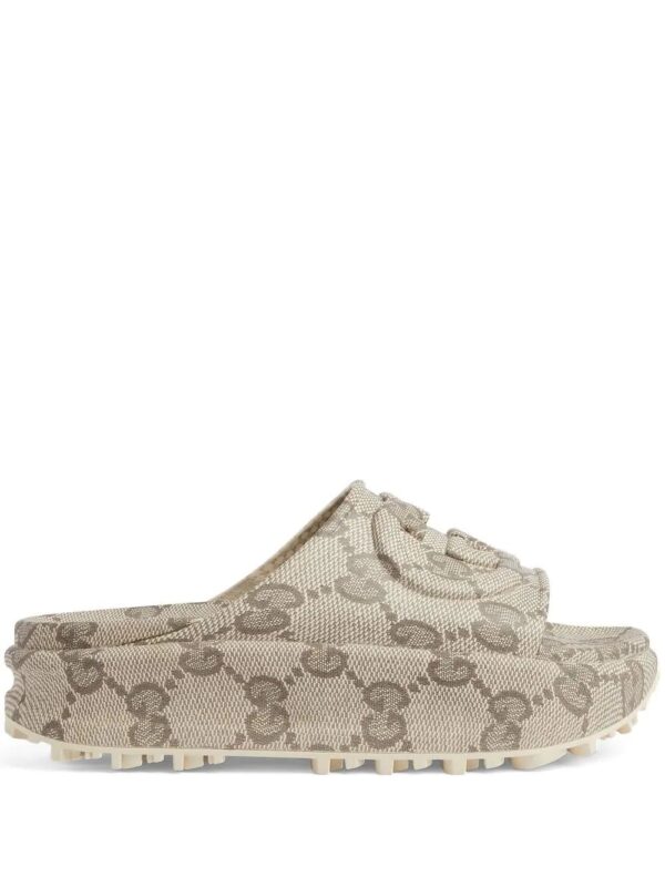 Gucci  Interlocking G-print slides