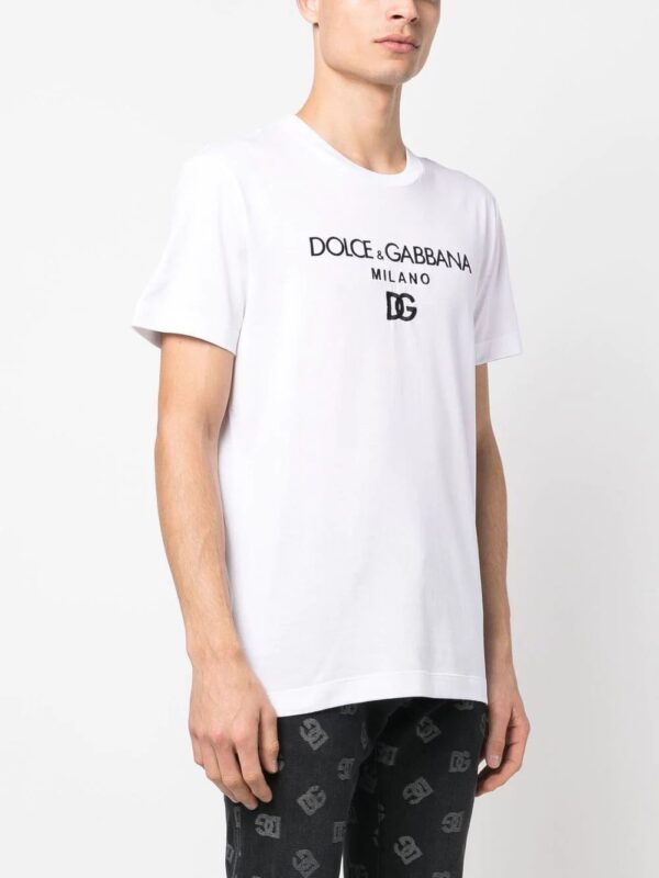 Dolce & Gabbana  DG Essentials logo-embroidered T-shirt - Image 3