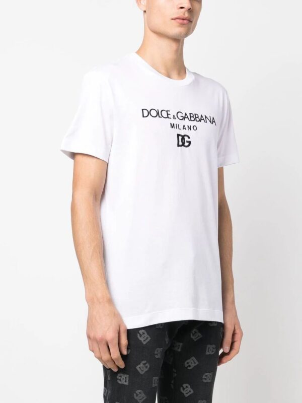 Dolce & Gabbana  DG Essentials logo-embroidered T-shirt - Image 3