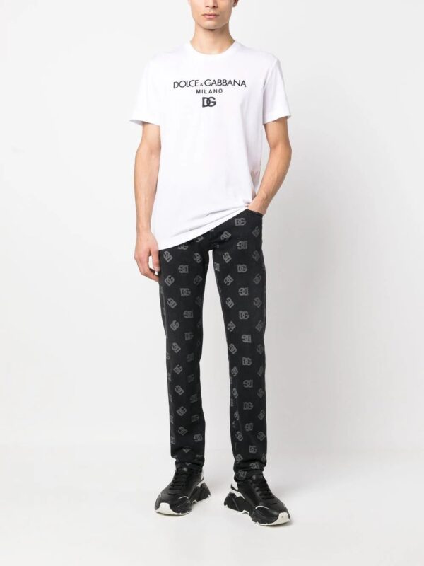 Dolce & Gabbana  DG Essentials logo-embroidered T-shirt - Image 2