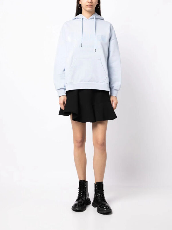 Alexander McQueen  logo-print drawstring hoodie - Image 2