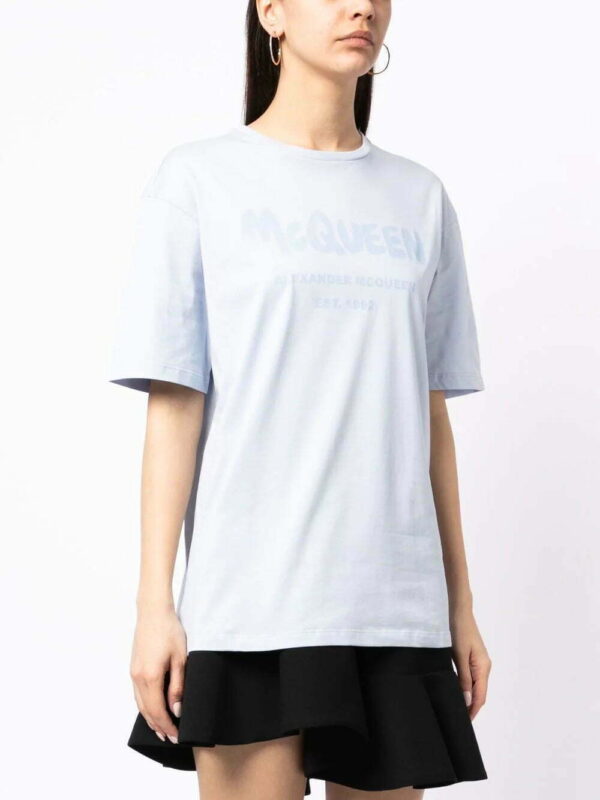 Alexander McQueen  logo-print cotton t-shirt - Image 3