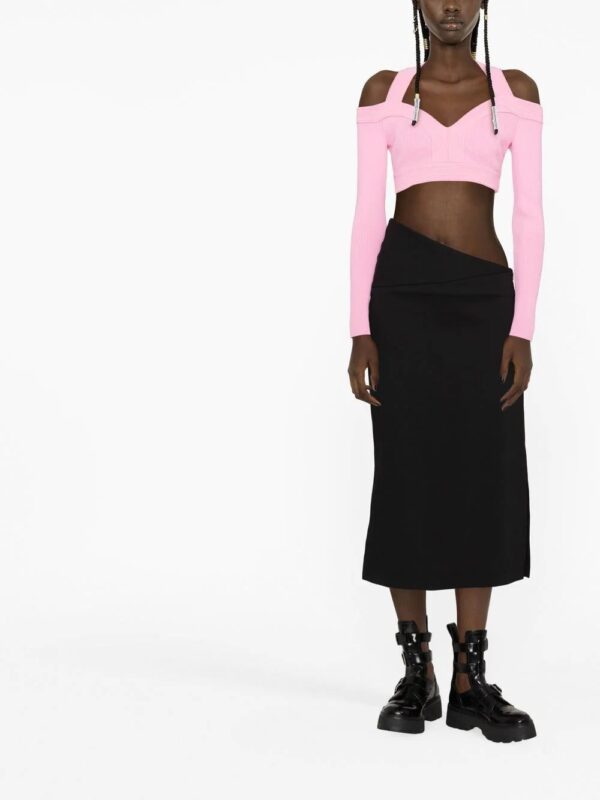 Alexander McQueen  cut-out cropped top - Image 2