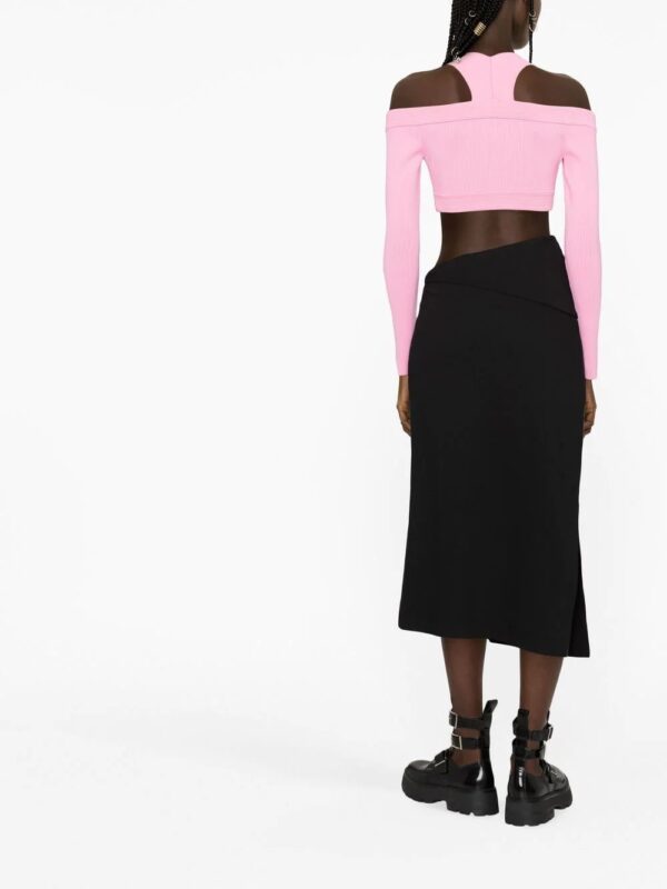 Alexander McQueen  cut-out cropped top - Image 4