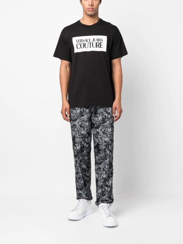 Versace Jeans Couture  logo print cotton T-shirt - Image 2