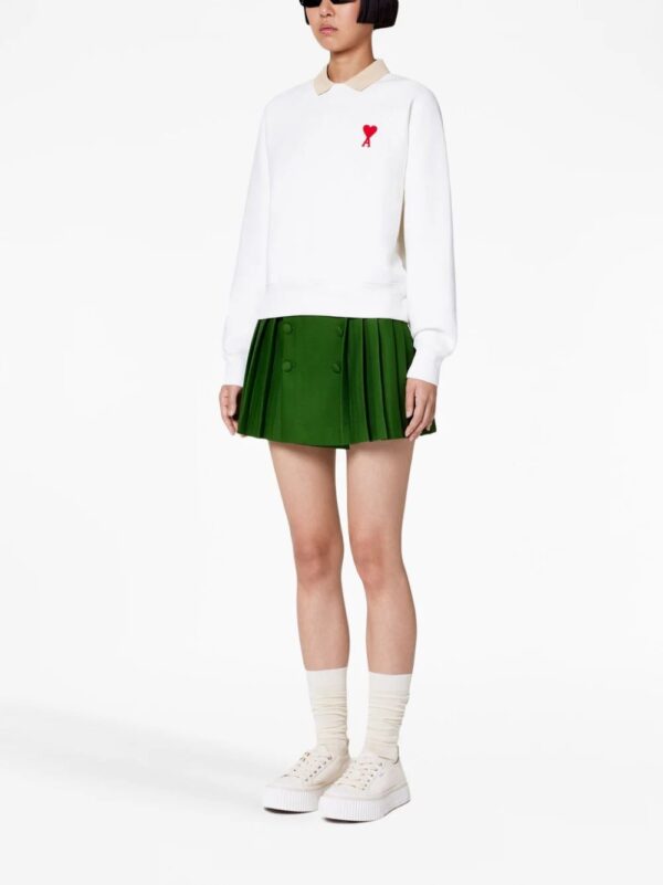 AMI Paris  Ami de Coeur crew neck sweatshirt - Image 2
