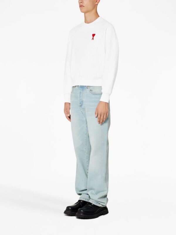 AMI Paris  Ami de Coeur crew neck sweatshirt - Image 3