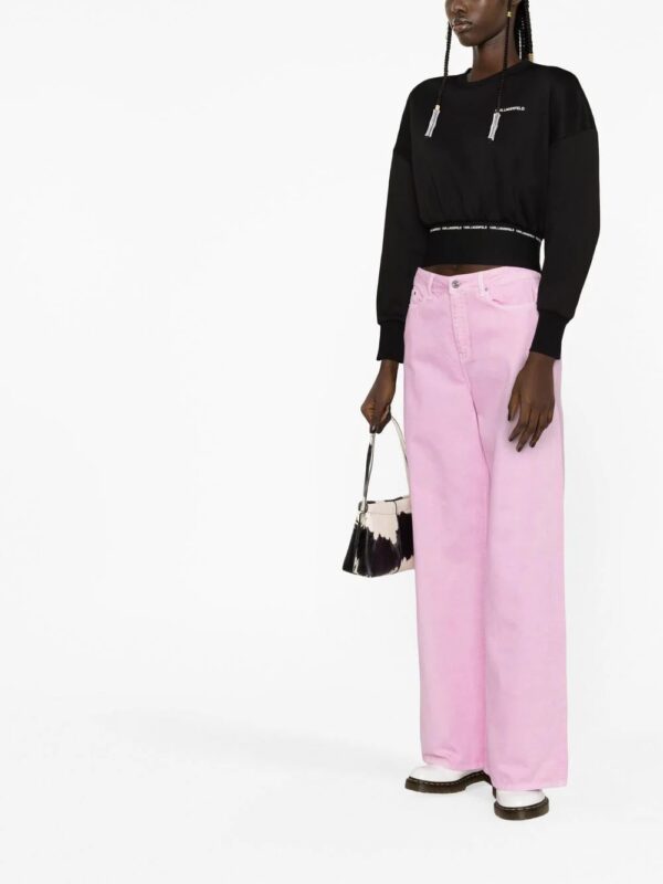 Karl Lagerfeld  logo-print crew-neck sweatshirt - Image 4