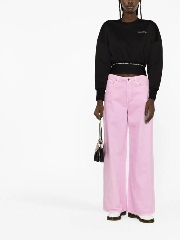 Karl Lagerfeld  logo-print crew-neck sweatshirt - Image 2