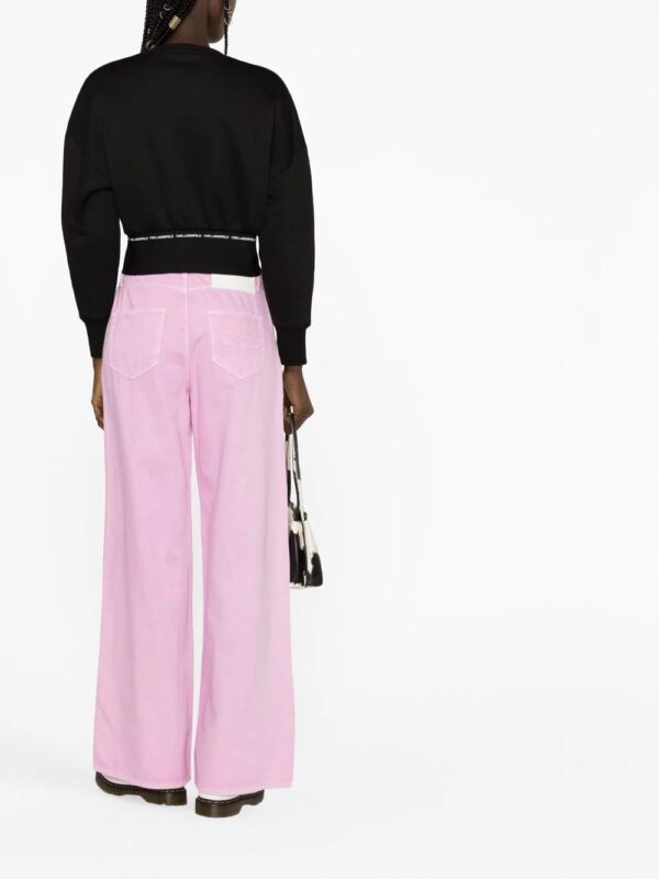 Karl Lagerfeld  logo-print crew-neck sweatshirt - Image 3