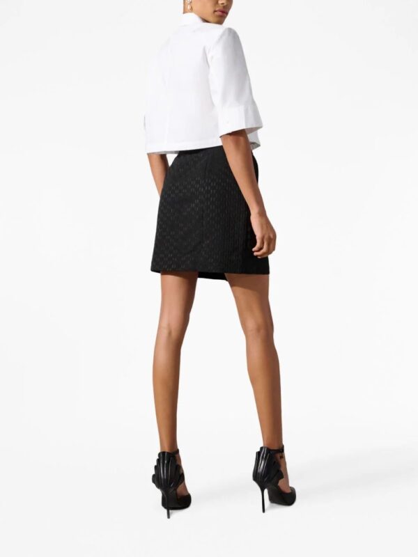 Karl Lagerfeld  pleat detail cropped shirt - Image 4