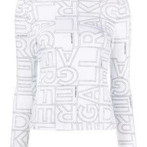Karl Lagerfeld  logo-print high-neck T-shirt