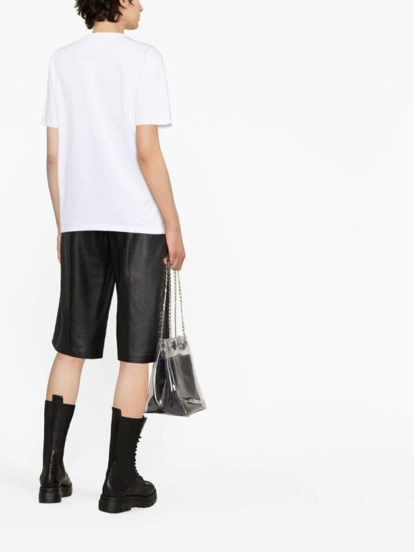 Alexander McQueen  corset-print cotton T-shirt - Image 3