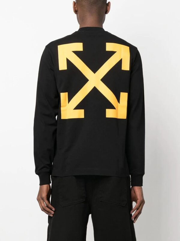 Off-White  painting-print long-sleeve T-shirt - Image 3