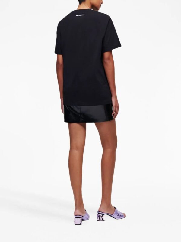 Karl Lagerfeld  logo-print organic cotton T-shirt - Image 4