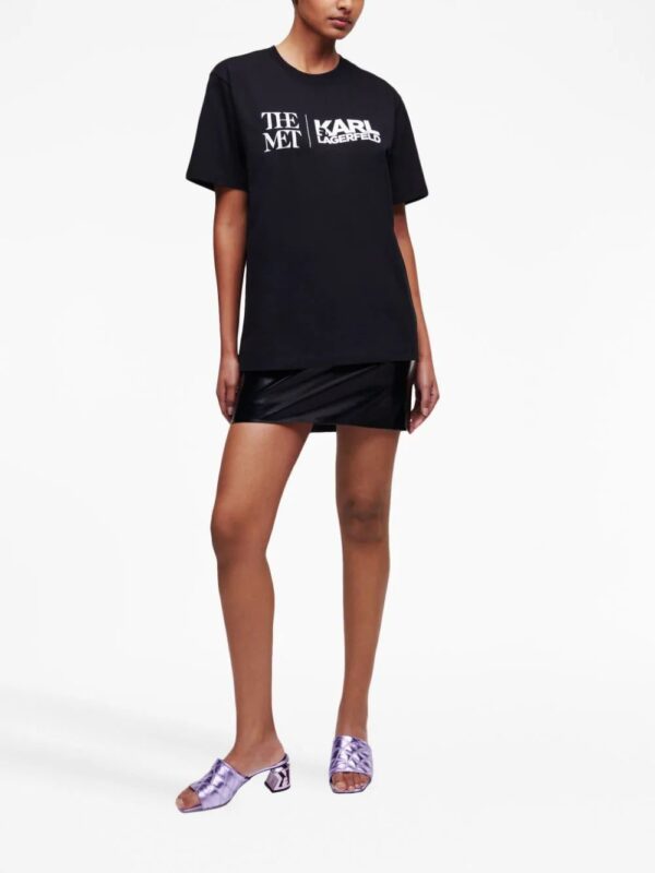 Karl Lagerfeld  logo-print organic cotton T-shirt - Image 2