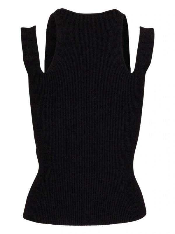 Alexander McQueen  cut-out detail ribbed-knit top - Image 2