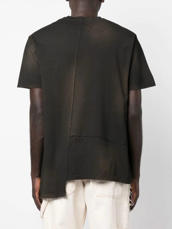 Balmain  logo-print asymmetric T-shirt - Image 4