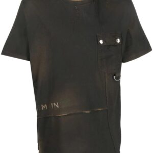 Balmain  logo-print asymmetric T-shirt
