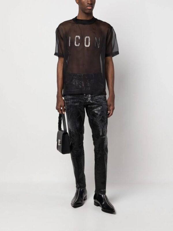Dsquared2  Icon sheer T-shirt - Image 2