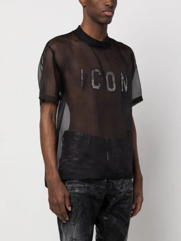 Dsquared2  Icon sheer T-shirt - Image 3