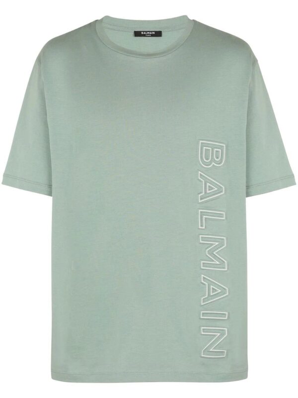 Balmain  logo-embossed cotton T-shirt