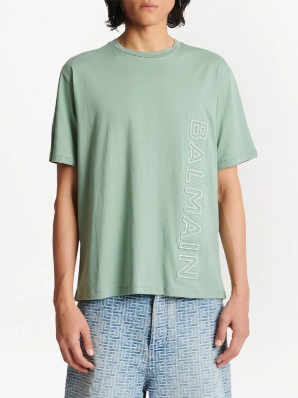 Balmain  logo-embossed cotton T-shirt - Image 3