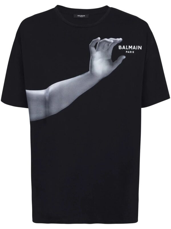 Balmain  graphic-print cotton T-shirt