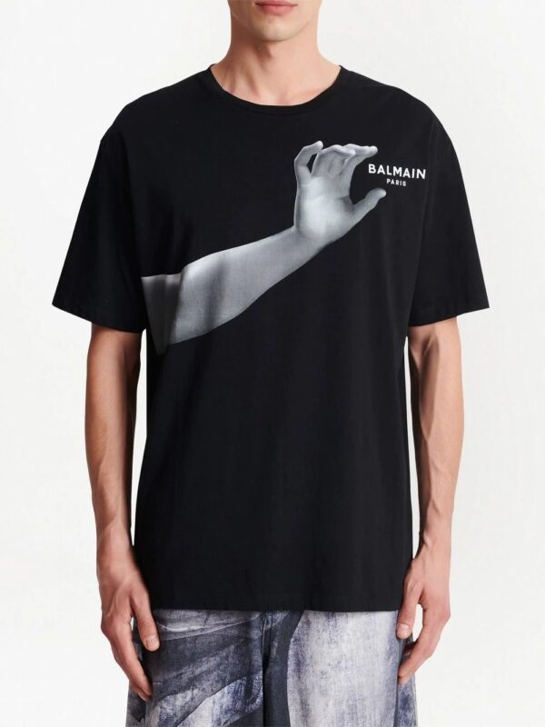 Balmain  graphic-print cotton T-shirt - Image 3