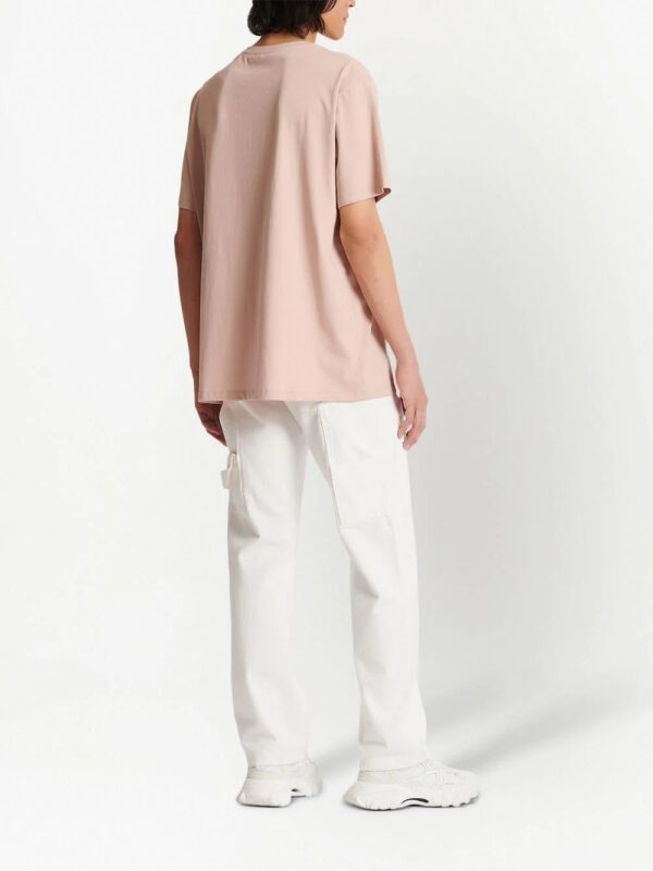 Balmain  flocked-logo cotton T-shir - Image 3