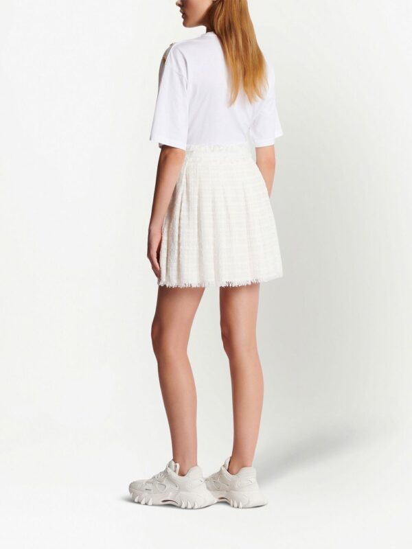 Balmain  pleated tweed miniskirt - Image 3