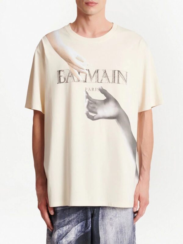 Balmain  statue-print cotton T-shirt - Image 2