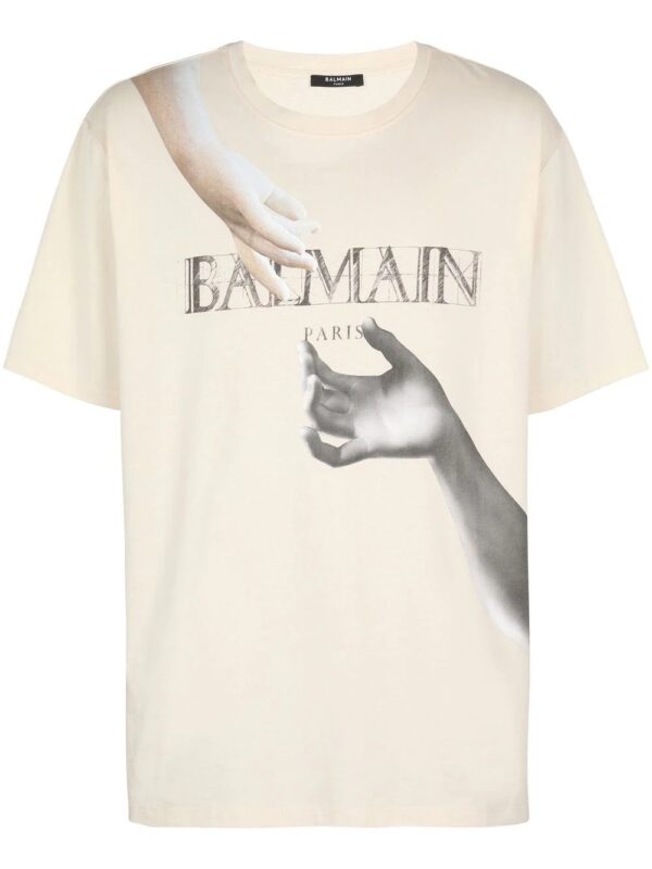 Balmain  statue-print cotton T-shirt