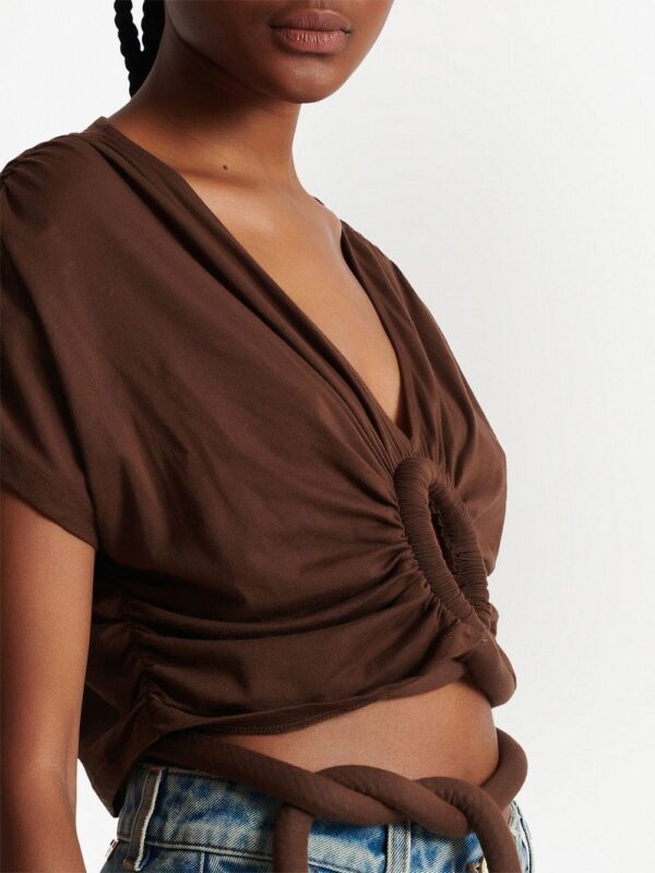 Balmain knotted cropped top - Image 5
