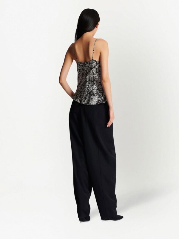 Balmain monogram-print camisole top - Image 3