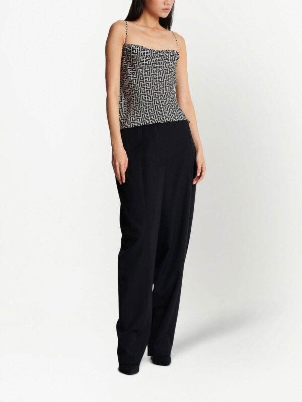 Balmain monogram-print camisole top - Image 2