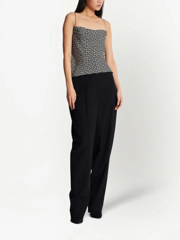 Balmain  monogram print camisole top - Image 2