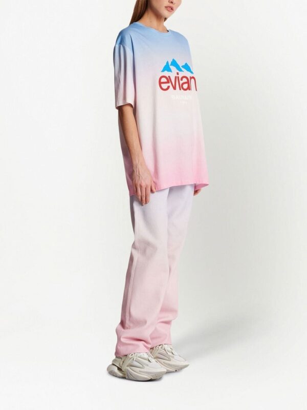 Balmain x Evian gradient-effect T-shirt - Image 3